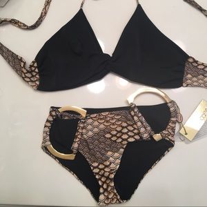 Caffe swim suit bandeau style top